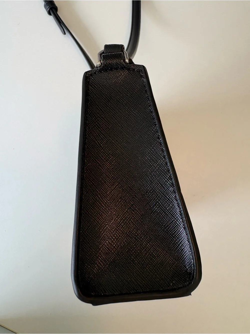 Kate Spade small black saffiano Leather with gold crossbody bag